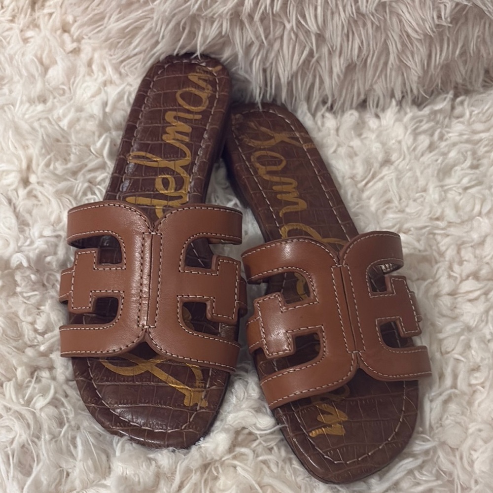 Sam Edelman Bay Brown Slide Sandals 7.5